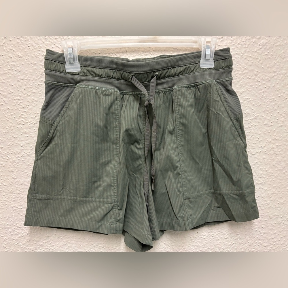 lululemon athletica Olive Green Drawcord Performance Shorts